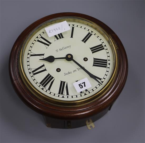 P. Bellamy. A wall clock diameter 26cm